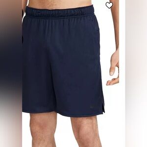 Men's Navy Blue Athletic Nike Dri-Fit Shorts